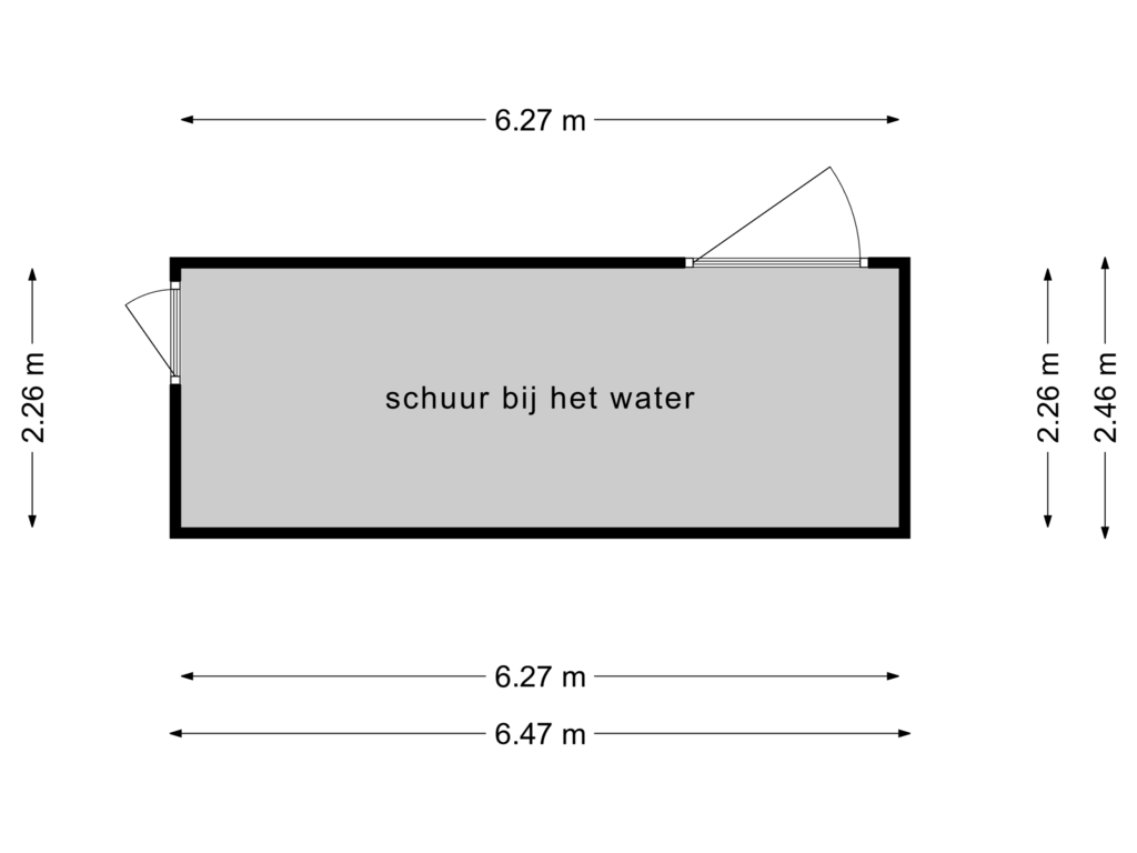 Bekijk plattegrond van Schuur van Graaf Lodewijklaan 9