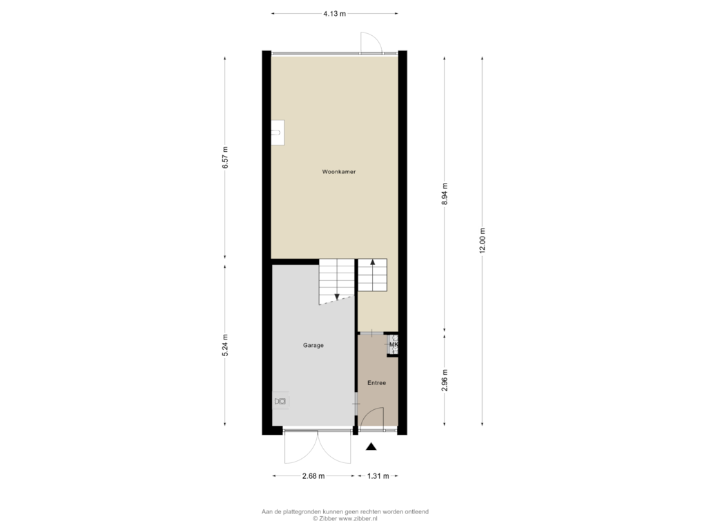 Bekijk plattegrond van Begane Grond van Karolingersweg 72