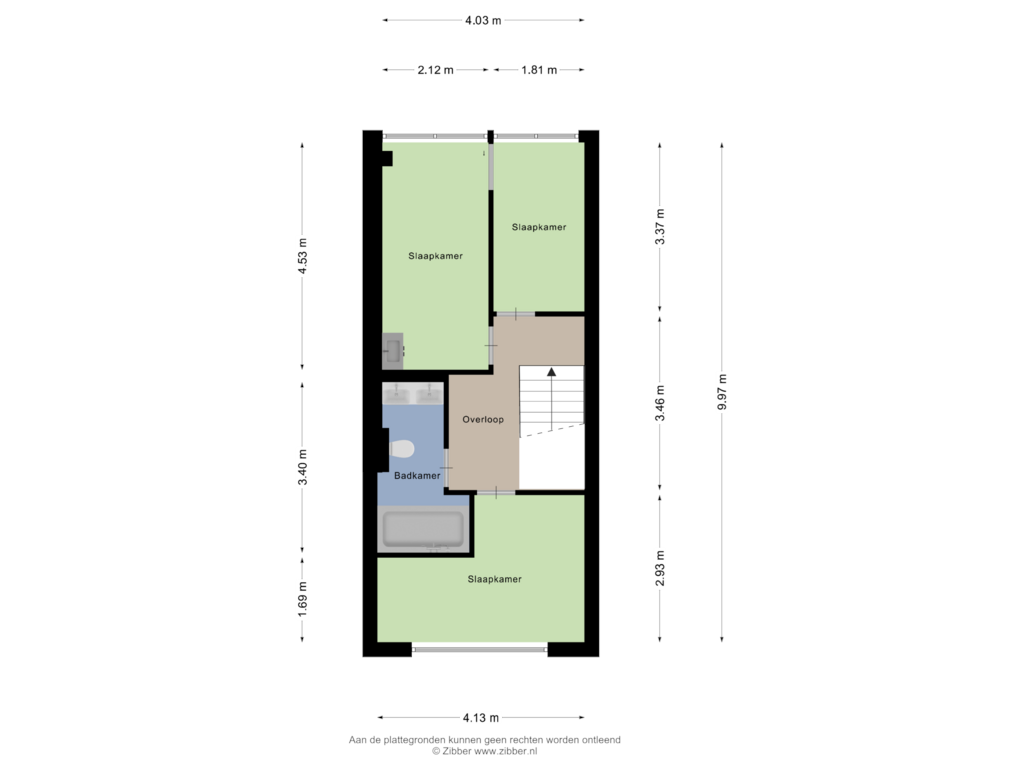 Bekijk plattegrond van Tweede Verdieping van Karolingersweg 72