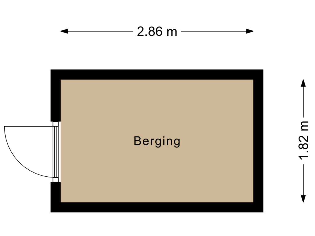 Bekijk plattegrond van Berging van Heemskerckstraat 19