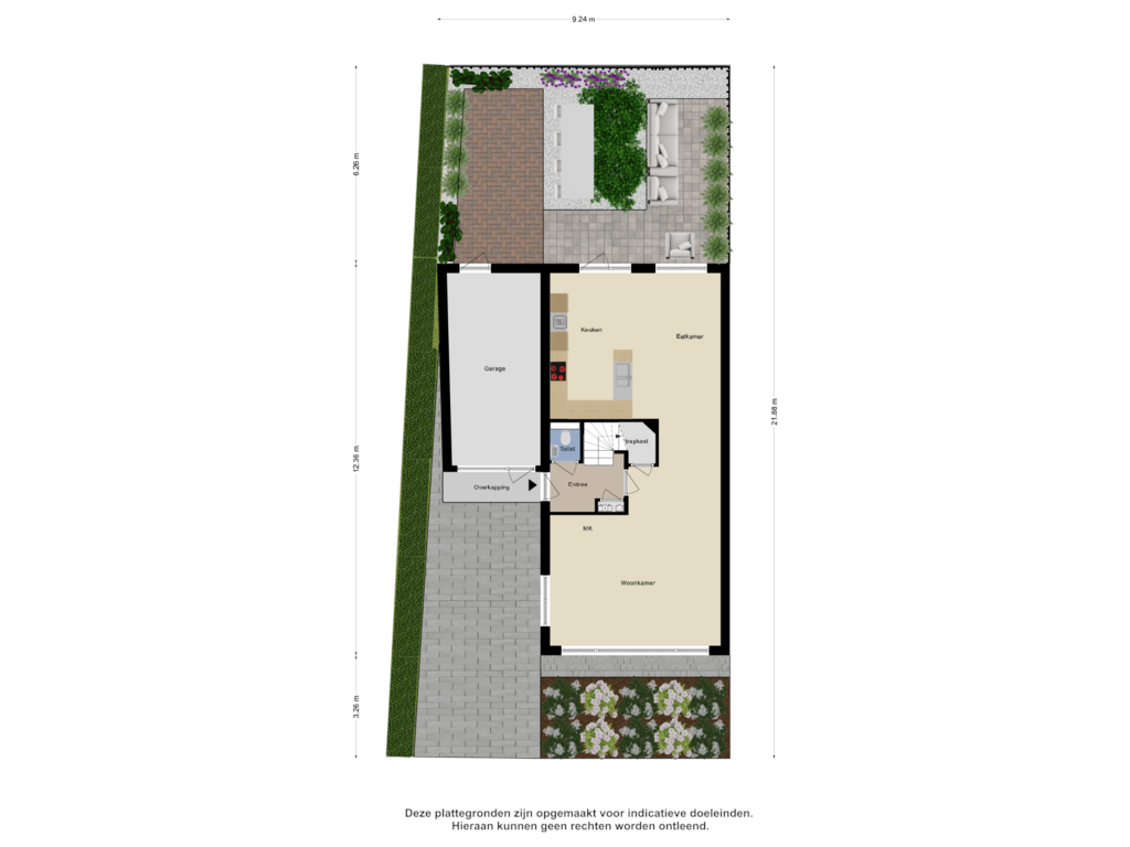 View floorplan of Begane Grond _Tuin of Laantje van Erik 7