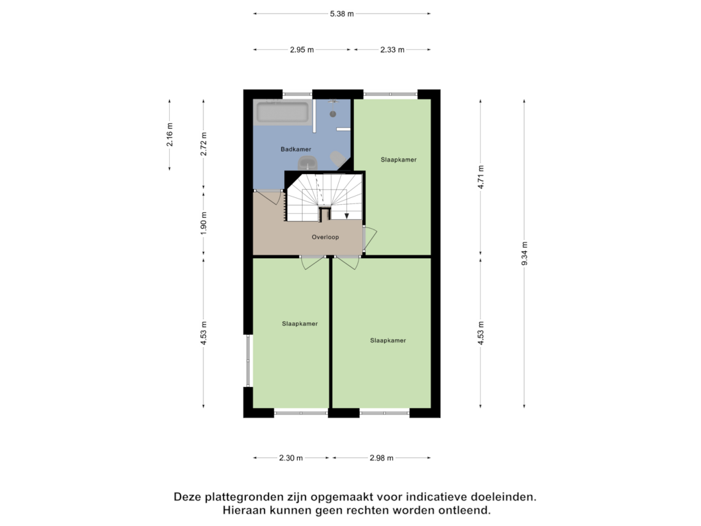 View floorplan of Eerste Verdieping of Laantje van Erik 7