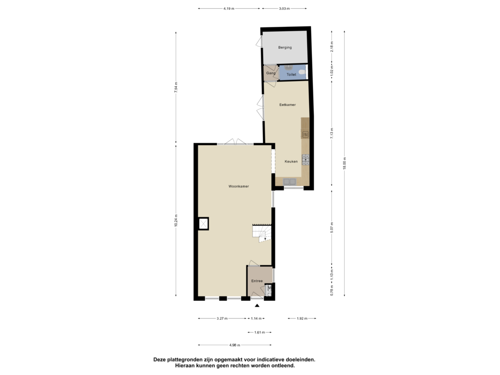 Bekijk plattegrond van Begane Grond van Zuideinde 55