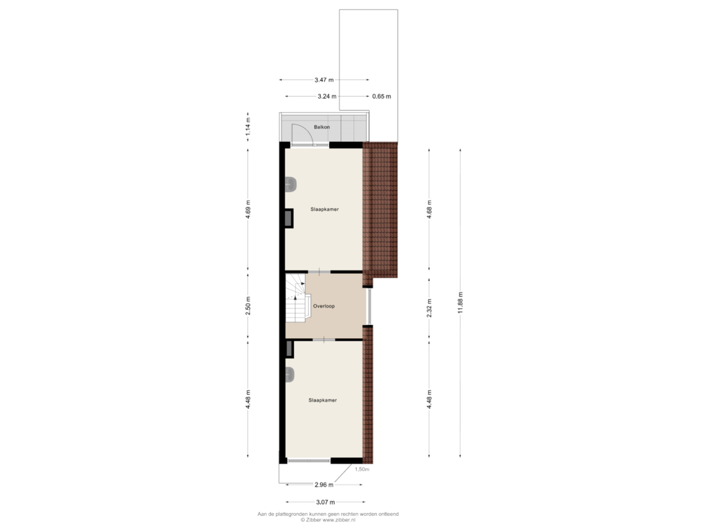 View floorplan of Eerste Verdieping of Westerse Drift 8