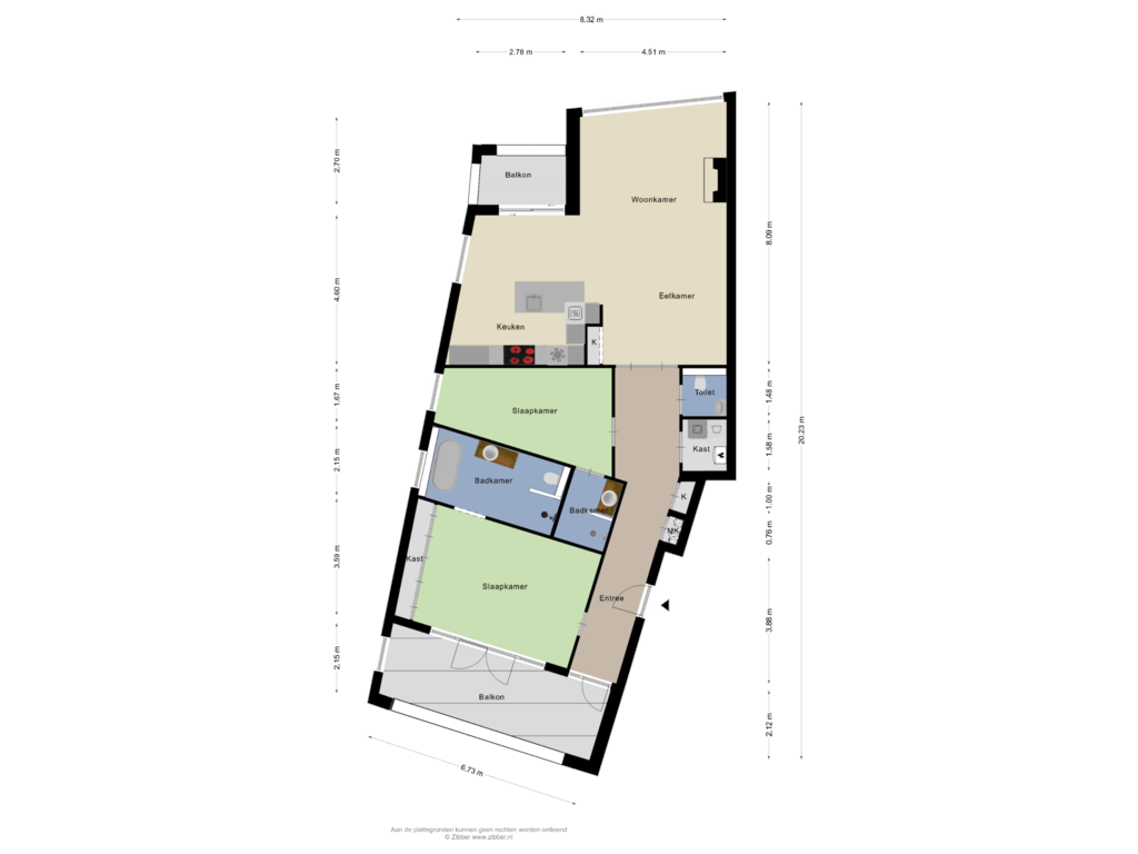 Bekijk plattegrond van Appartement van Nieuwe Markt 3-C