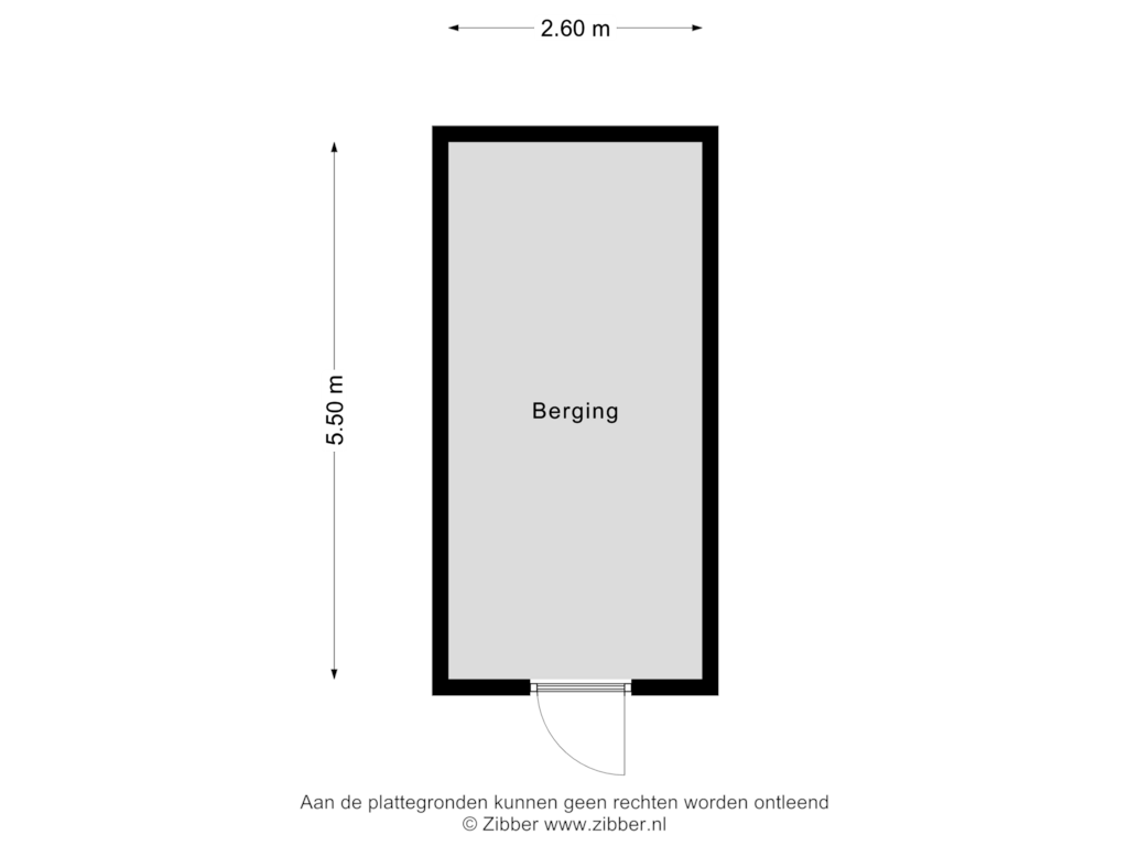 Bekijk plattegrond van Berging van Nieuwe Markt 3-C