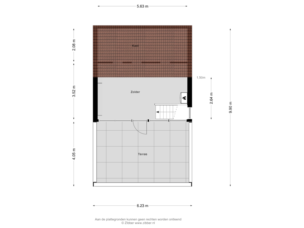 Bekijk plattegrond van Zolder van Titaniumstraat 14