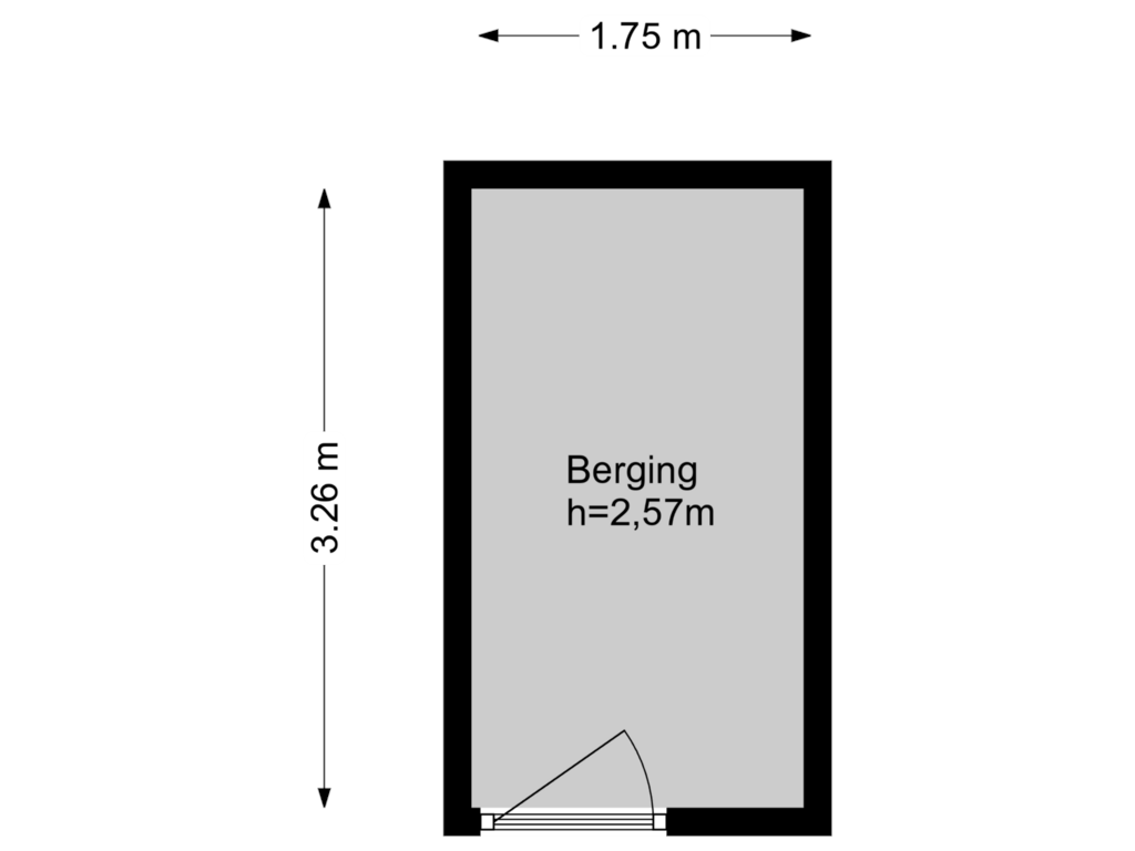 Bekijk plattegrond van Berging van Markt 61