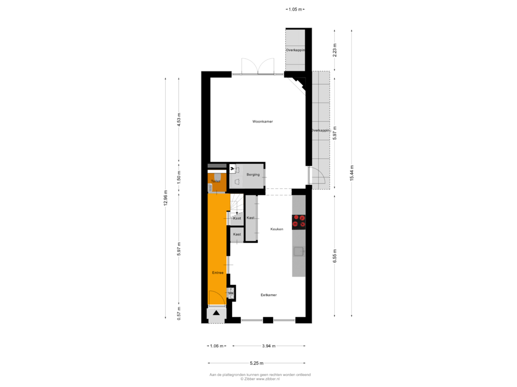 View floorplan of Begane grond of Noordstraat 10