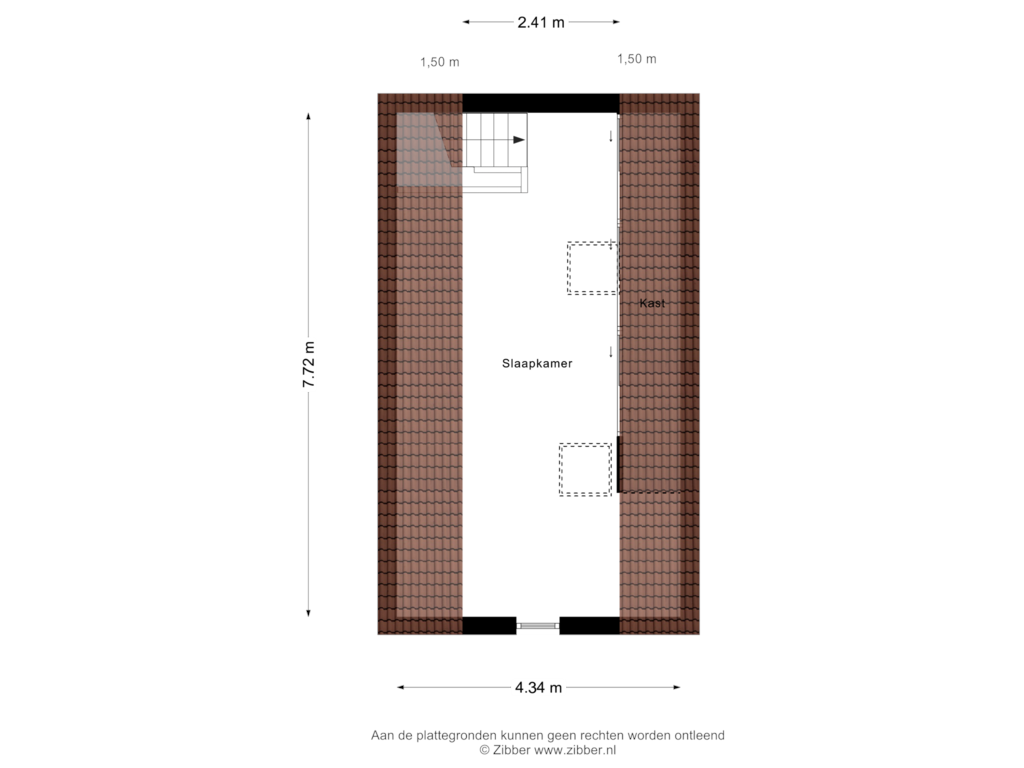 View floorplan of Gastenverblijf of Noordstraat 10