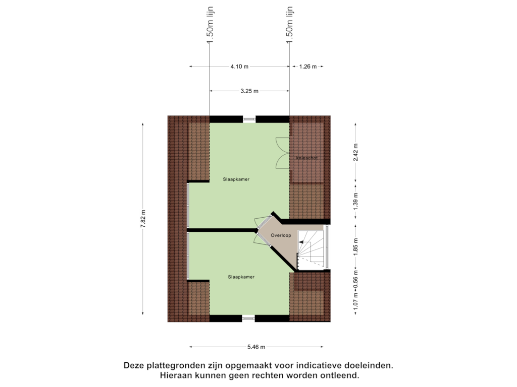 View floorplan of Tweede Verdieping of Castersedijk 8