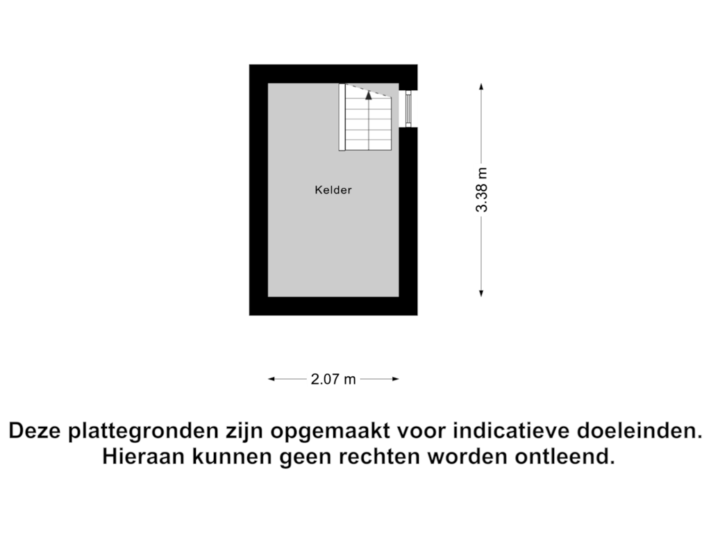 View floorplan of Kelder of Castersedijk 8