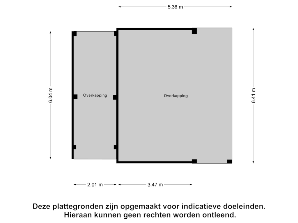 View floorplan of Overkapping of Castersedijk 8