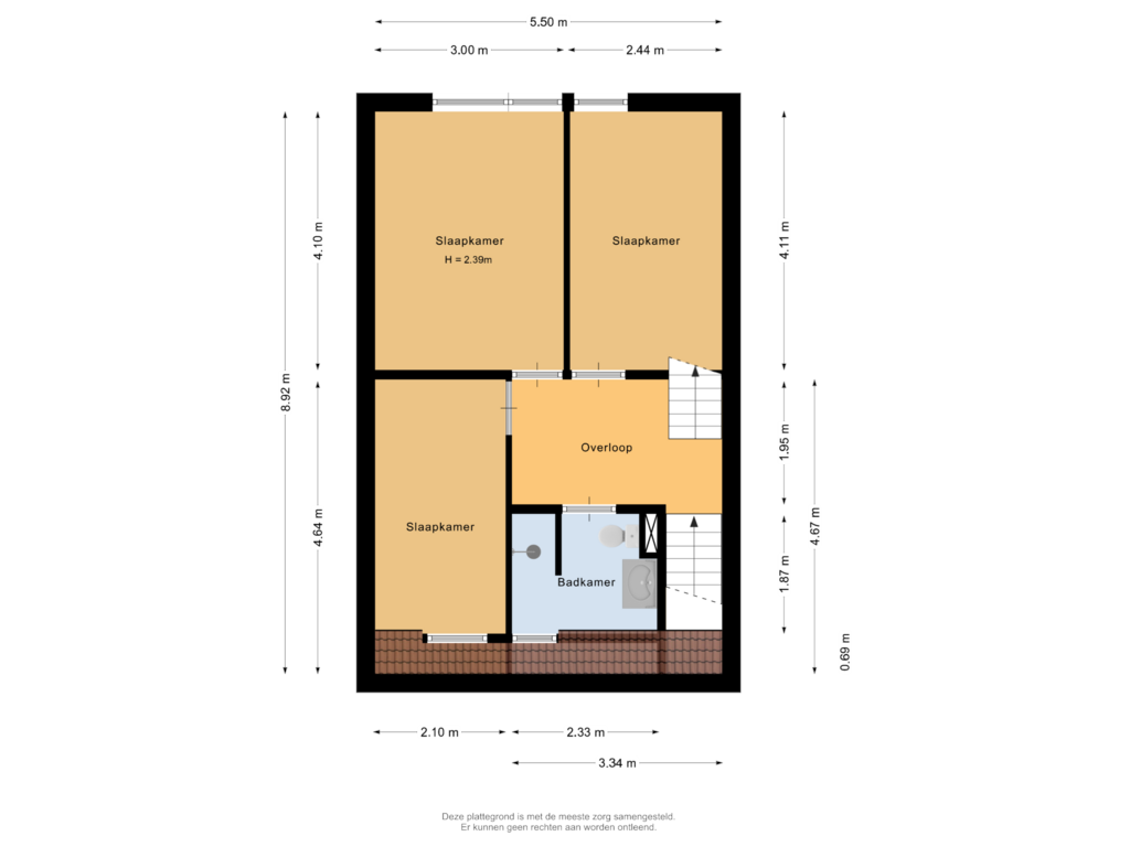 Bekijk plattegrond van Eerste verdieping van Snoeksloot 31