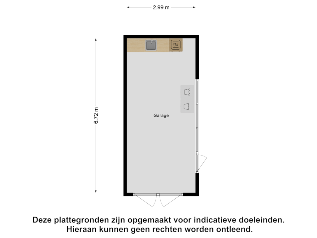 View floorplan of Garage of Schipperskamp 9