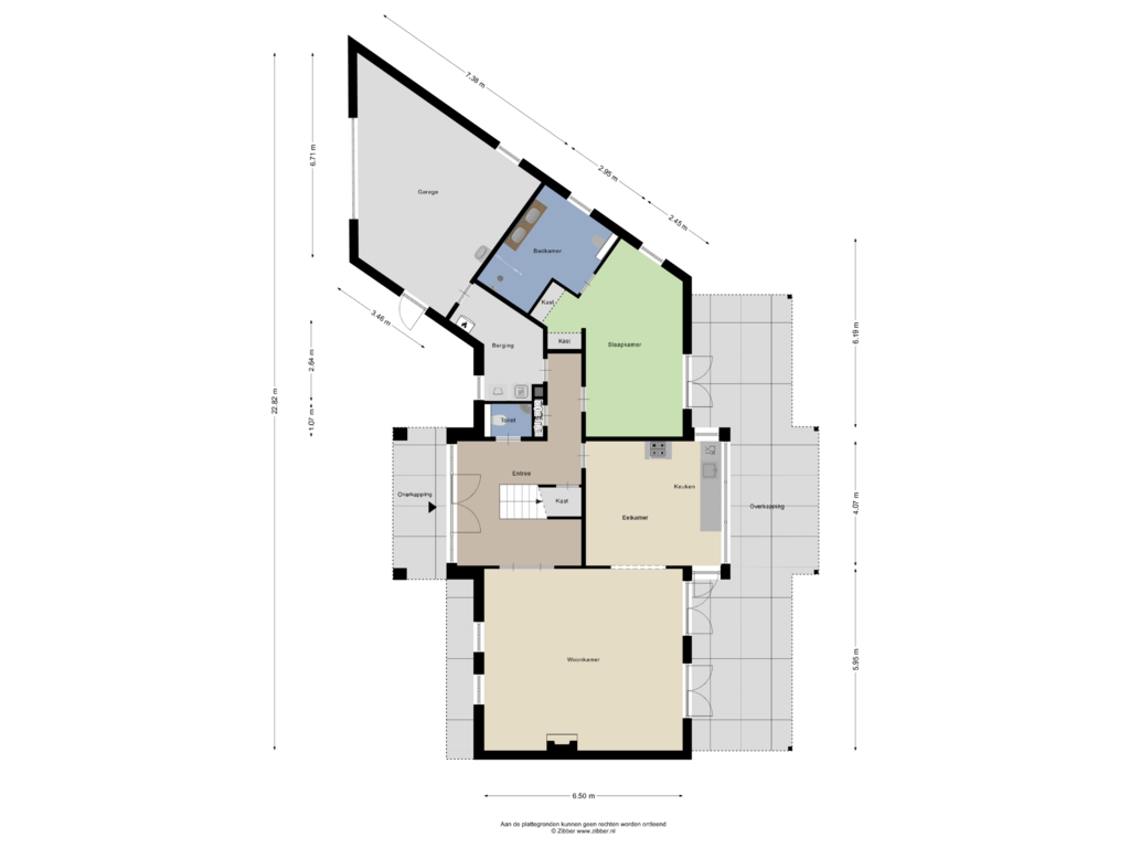 Bekijk plattegrond van Begane grond van Hulskamphof 1