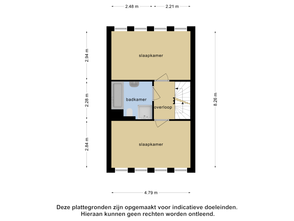 Bekijk plattegrond van 1e verdieping van Cavalerieweg 104