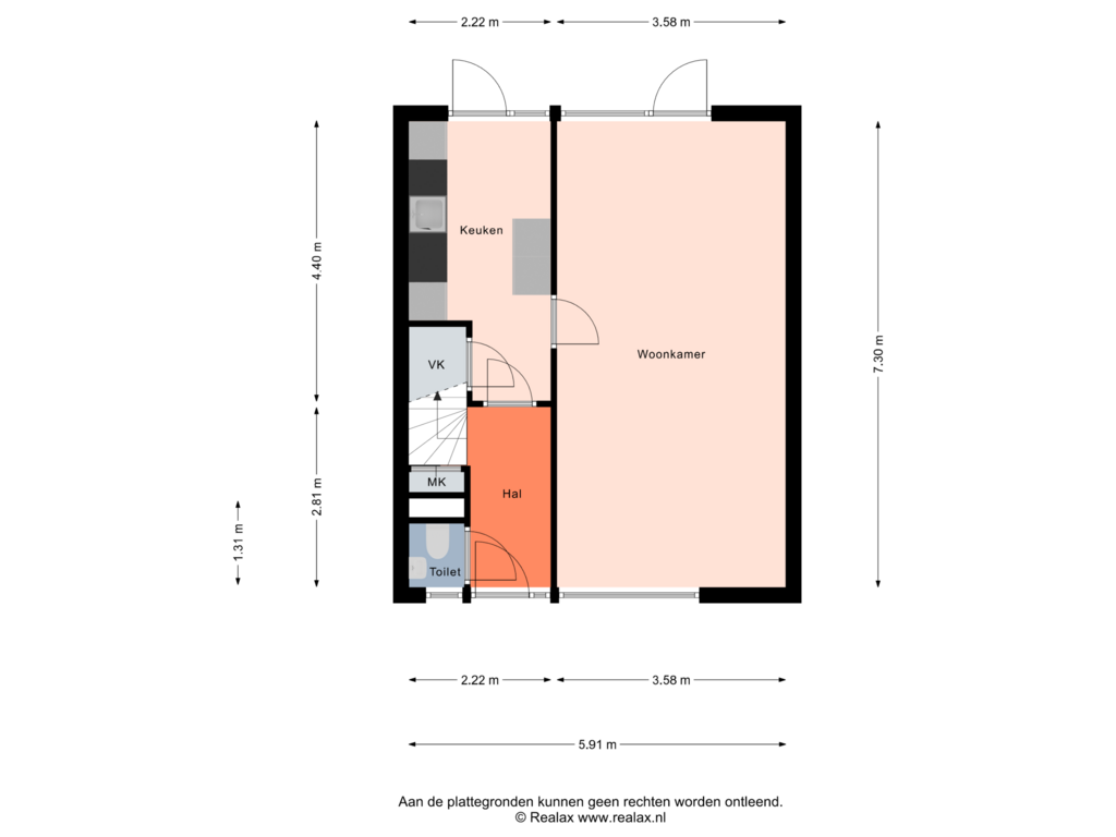 Bekijk plattegrond van Begane grond van Malvert 1257