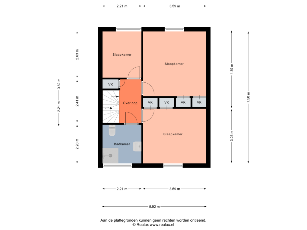 Bekijk plattegrond van Verdieping 1 van Malvert 1257