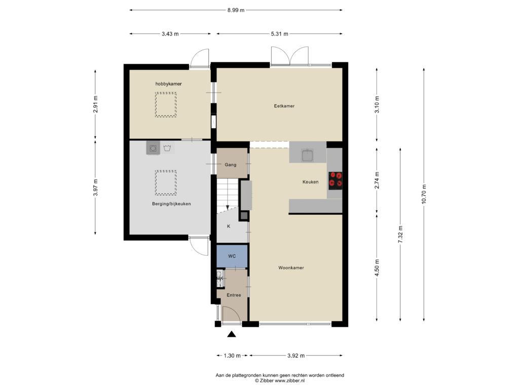 Bekijk plattegrond van Begane Grond van Kersenbogerd 27