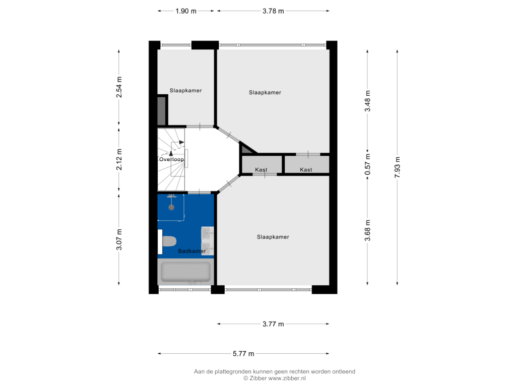 View floorplan of Eerste Verdieping of St Gerarduslaan 43