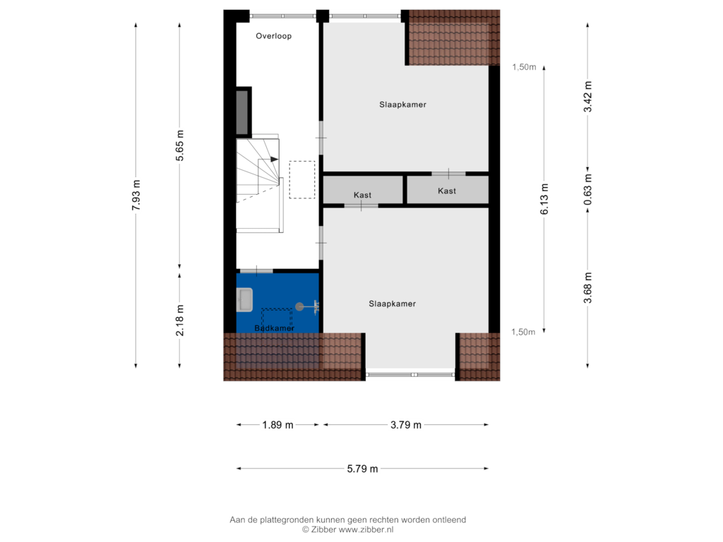 View floorplan of Tweede Verdieping of St Gerarduslaan 43