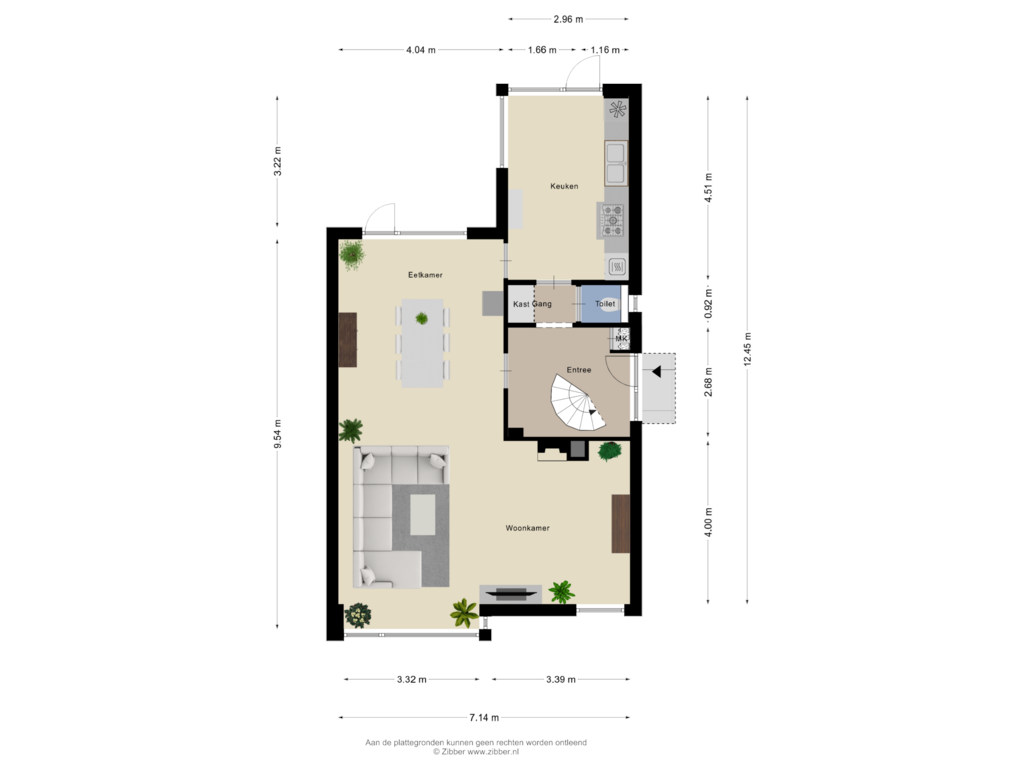 Bekijk plattegrond van Begane Grond van Poolsterlaan 32