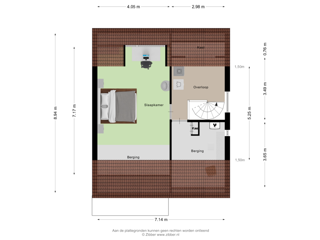 Bekijk plattegrond van Tweede Verdieping van Poolsterlaan 32