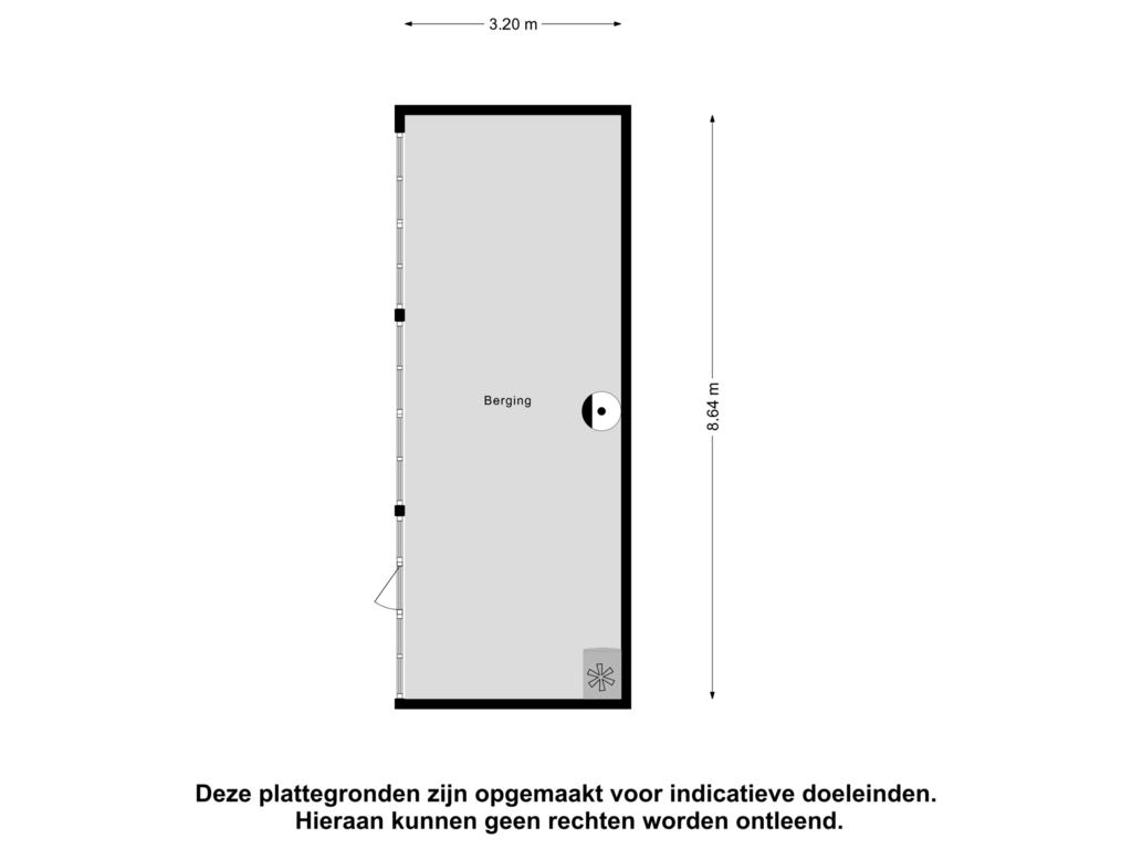 Bekijk plattegrond van Berging van Tabakskamp 66