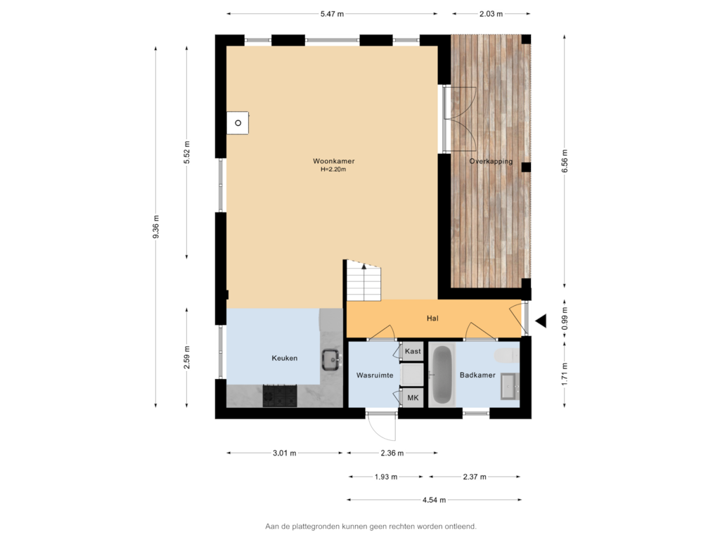 Bekijk plattegrond van Begane grond van Buitenbrinkweg 14-61