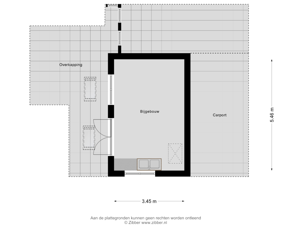 Bekijk plattegrond van Bijgebouw van Sphagnumweg 2