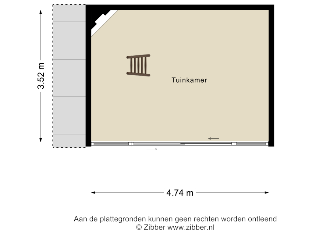 Bekijk plattegrond van Tuinhuis van Sphagnumweg 2