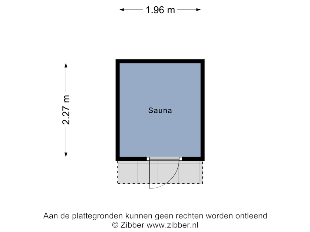 Bekijk plattegrond van Sauna van Sphagnumweg 2