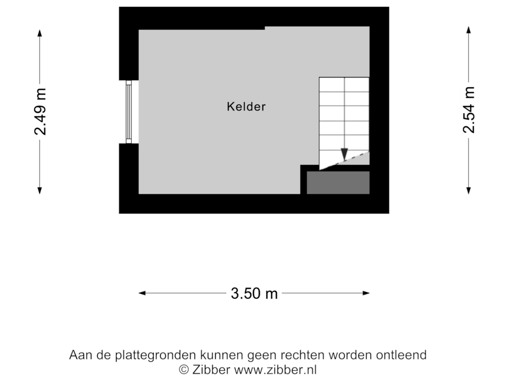 Bekijk plattegrond van Kelder van Sphagnumweg 2