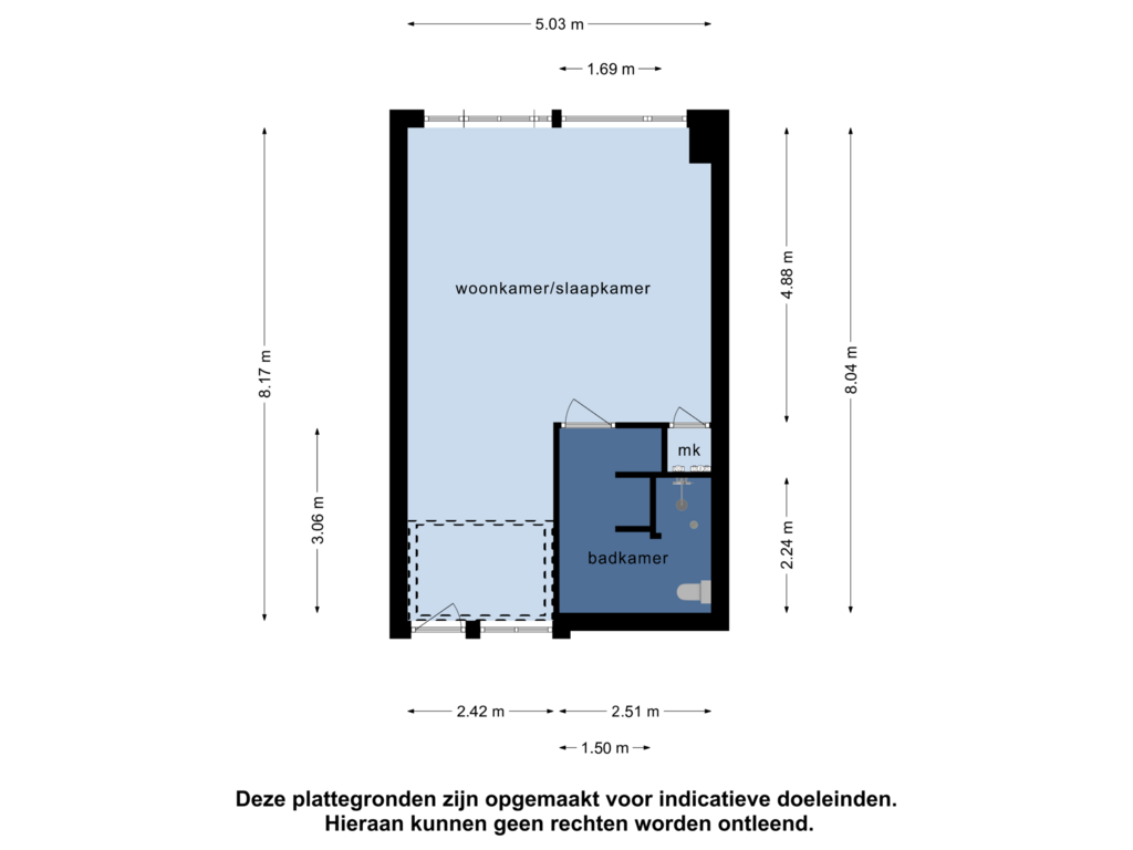 View floorplan of Appartement of Weena 869