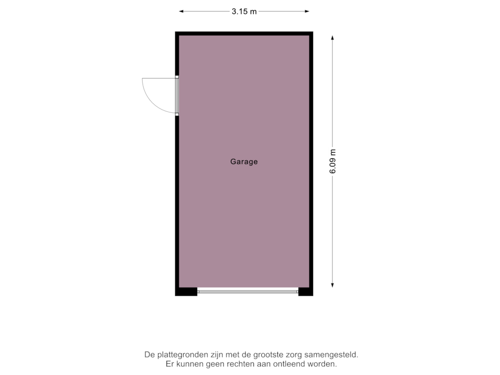 Bekijk plattegrond van Garage van Nijkerkstraat 3