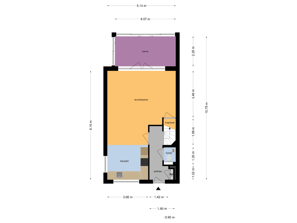 Bekijk plattegrond van Begane Grond van Groenling 5