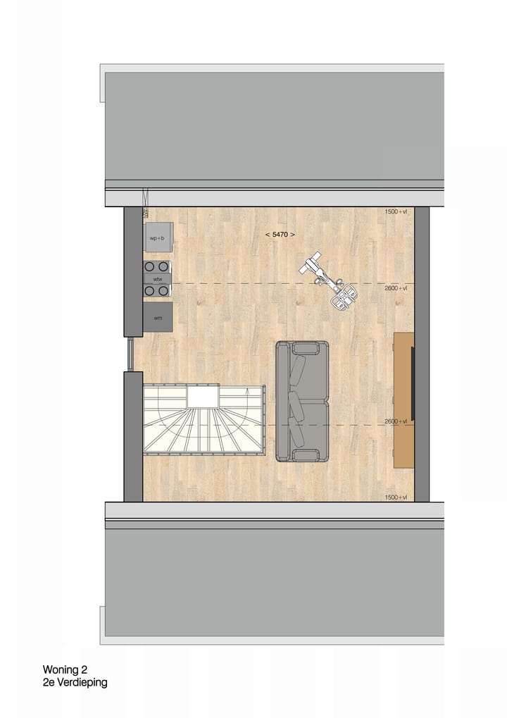 Foto 5 van Twee onder een Kapwoning met berging en gro (Bouwnr. 2)