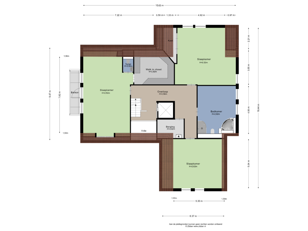 Bekijk plattegrond van Eerste Verdieping van Bonhoefferstraat 1