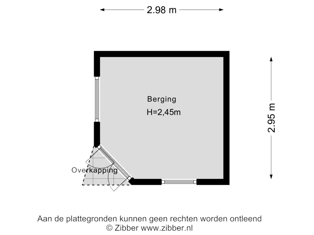 Bekijk plattegrond van Berging van Bonhoefferstraat 1