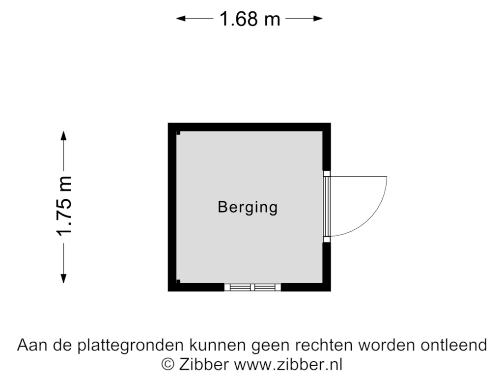 Bekijk plattegrond van Berging van Leidseweg 387