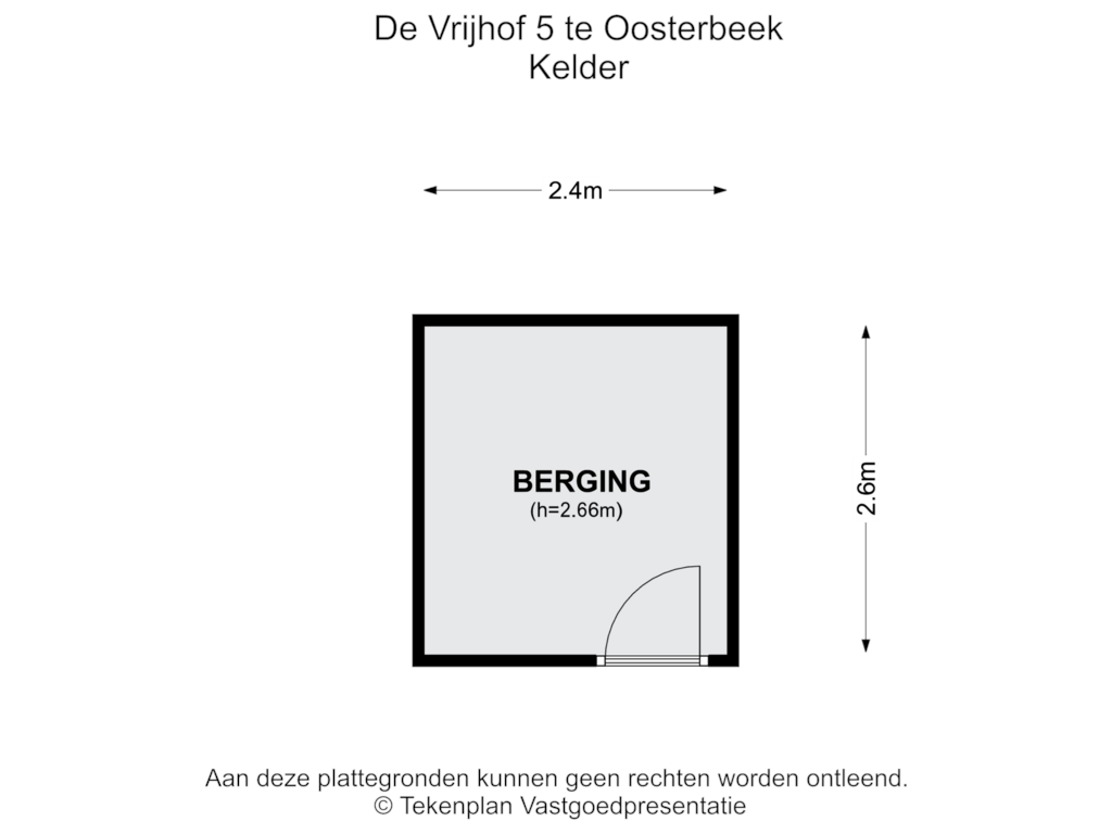 Bekijk plattegrond van Kelder van De Vrijhof 5