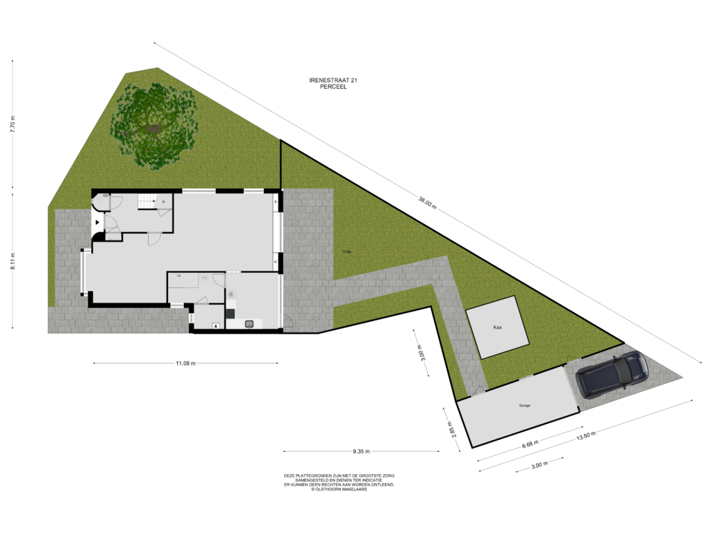 Bekijk plattegrond van Perceel van Irenestraat 21