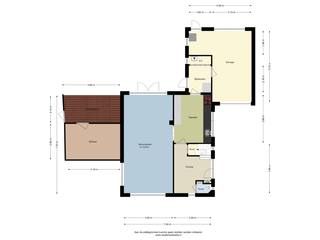 View floorplan of Begane grond of Johan Wijnoltsstraat 196