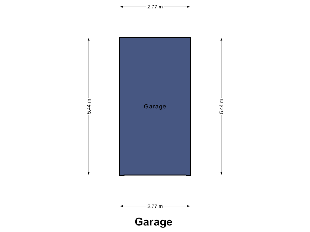 Bekijk plattegrond van Garage van Peter Schreursweg 5