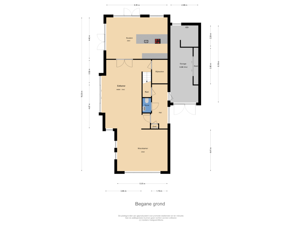 View floorplan of Begane grond of Johann Strausslaan 1