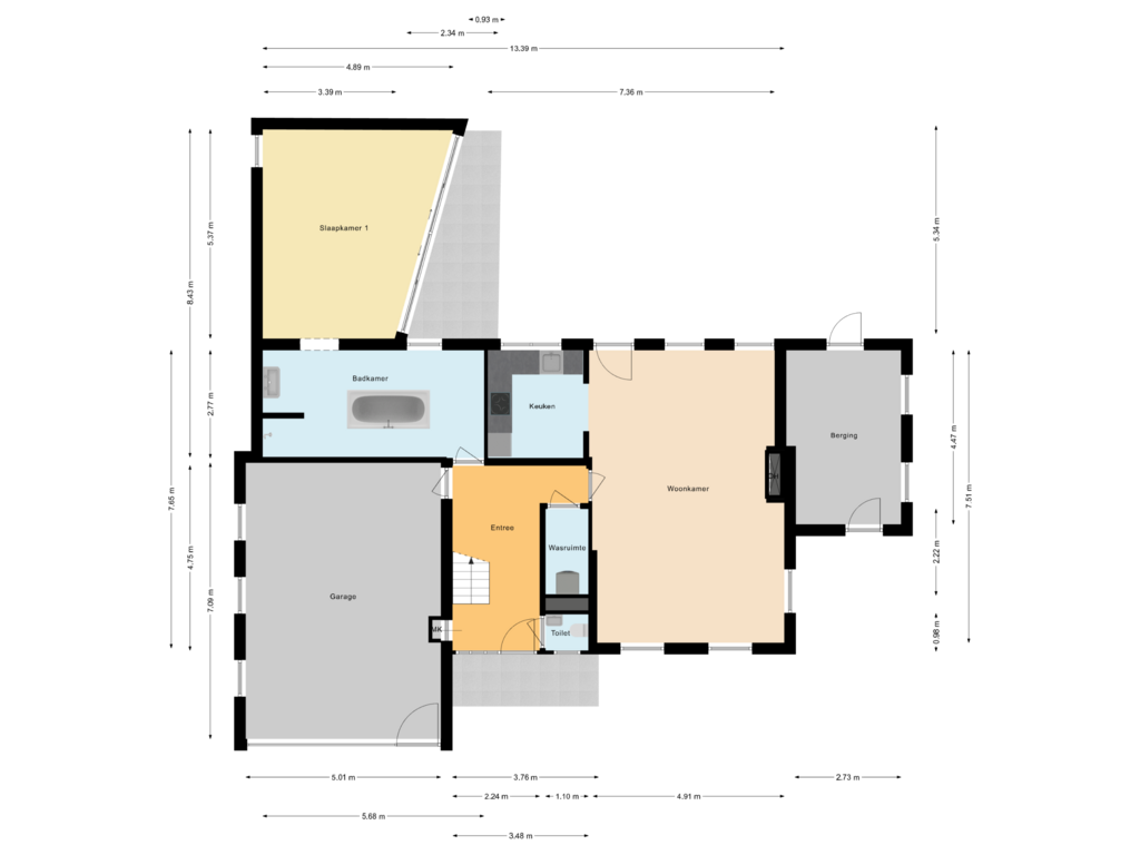 Bekijk plattegrond van Begane Grond van Kortenaerstraat 2