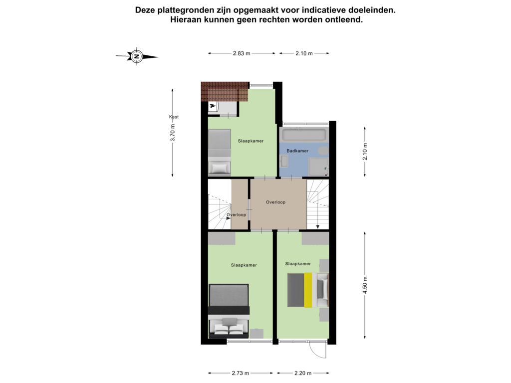 Bekijk plattegrond van Eerste Verdieping van Braamhof 29