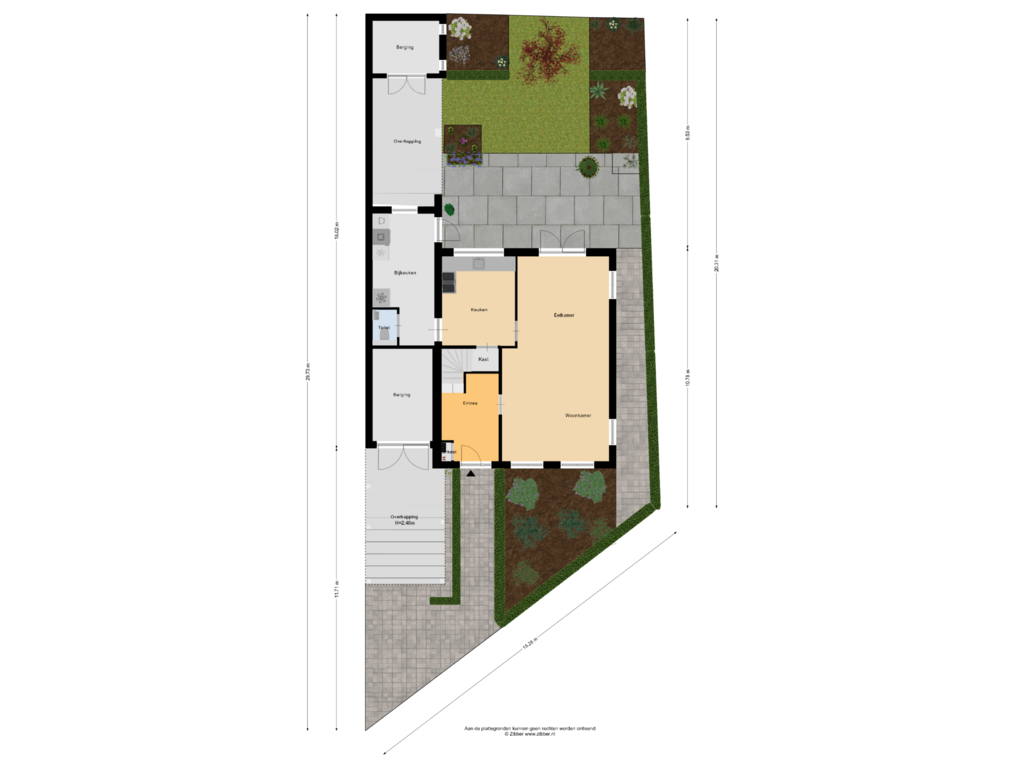 View floorplan of Begane Grond_Tuin of Hogeweg 1