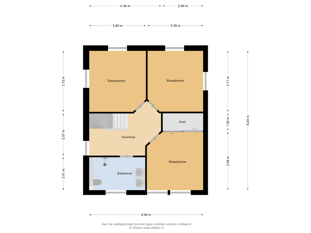 View floorplan of Eerste Verdieping of Hogeweg 1